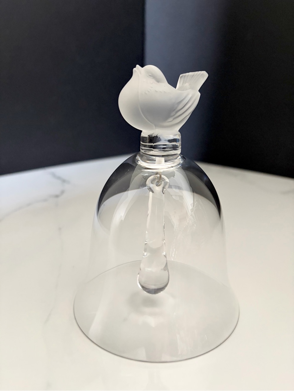 Sparrow Finch Bird Bell by Lalique
